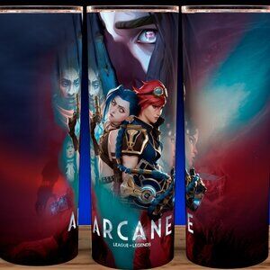 Jinx and Vi Arcane League of Legends Anime Collection Cup Mug Tumbler
